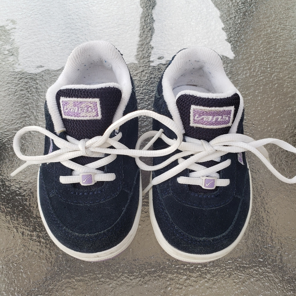 Toddler girls navy Vans